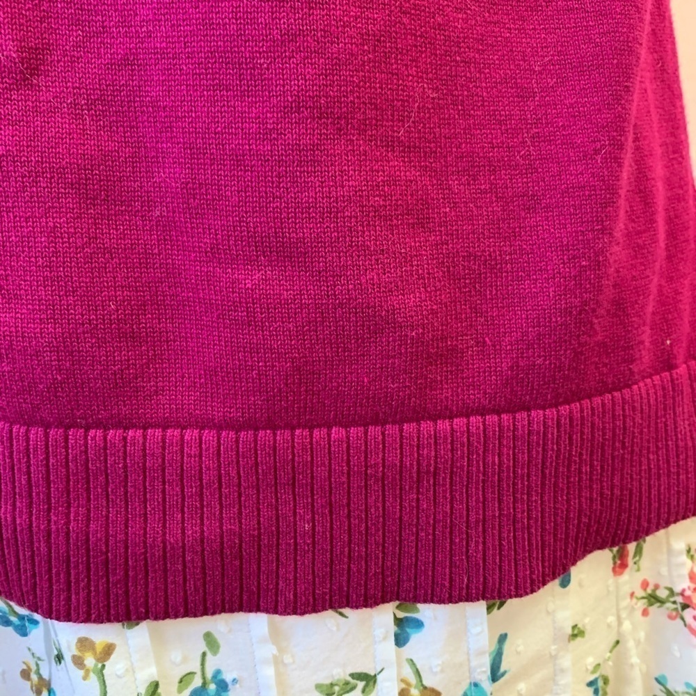 Christopher & Banks Sweater Tank Raspberry Layer - Picture 8 of 10